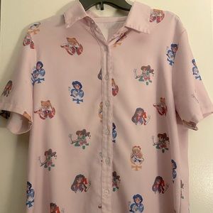 Sailor Moon Pink Button Up